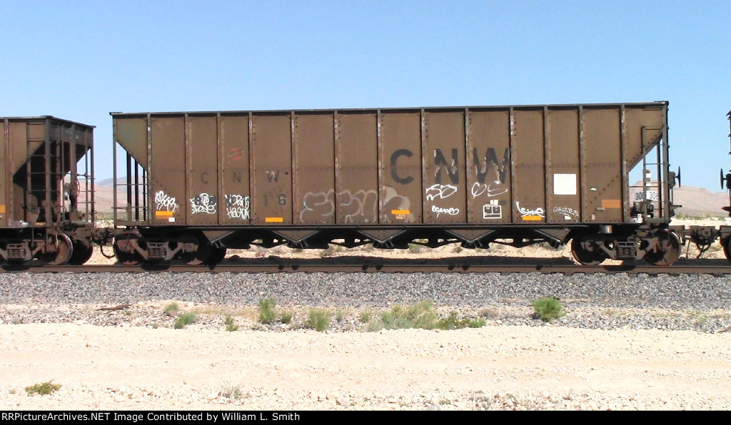 EB Unit Empty Hooper Car Frt at Erie NV -25